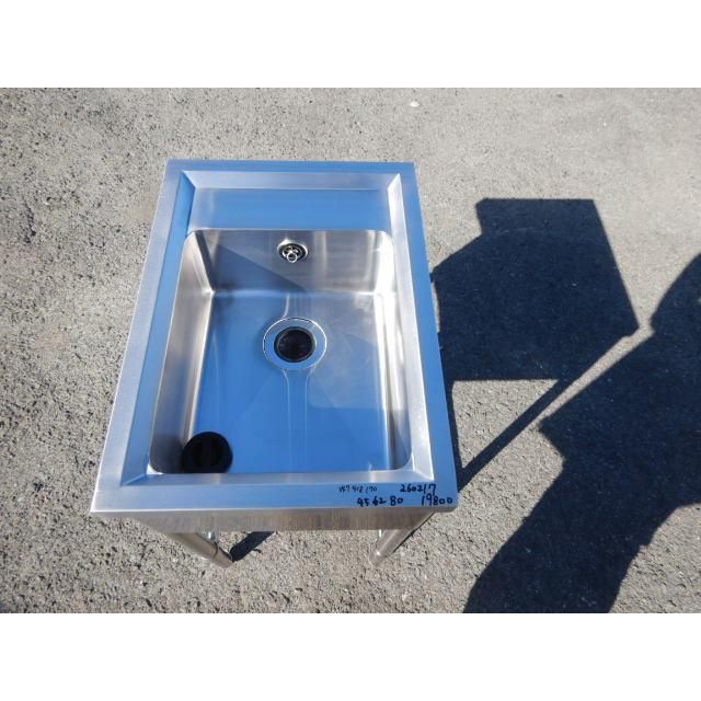 業務用 ステンレス 1槽 シンク W450 D620 H800mm 厨房 槽内寸W347D418