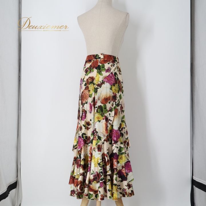 社交ダンス 衣装 スカート ホワイト系 チャコットロイヤルダンス