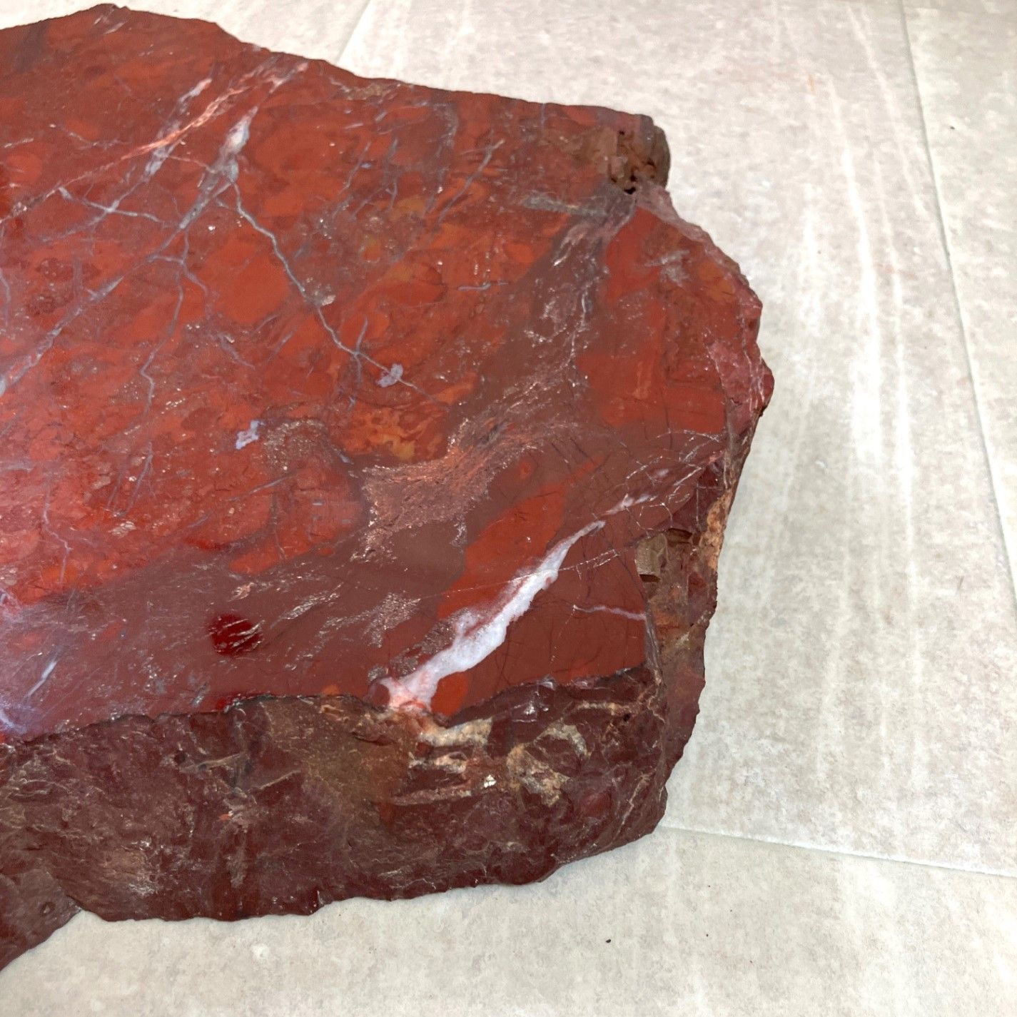 展示品】 珪化木 石 縦約305mm×横約335mm×厚み約45mm 花台 インテリア