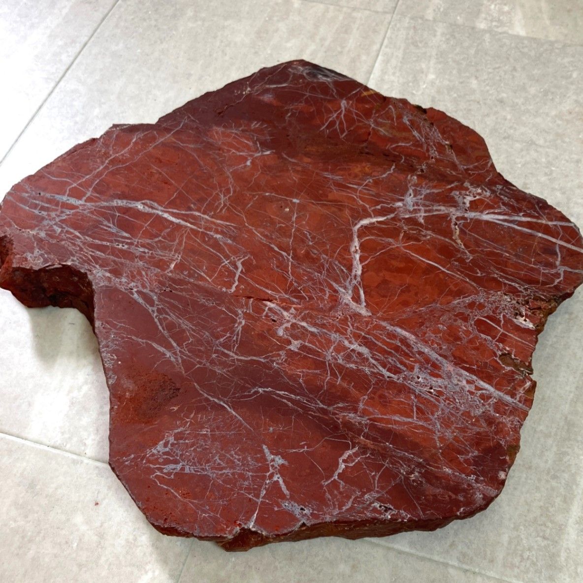 展示品】 珪化木 石 縦約305mm×横約335mm×厚み約45mm 花台 インテリア