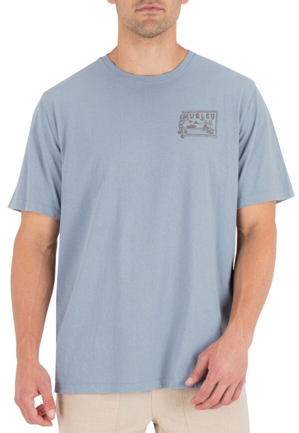 【送料無料】 ハーレー メンズ シャツ トップス Hurley Mens Hula Short Sleeve TShirt Worker Blue