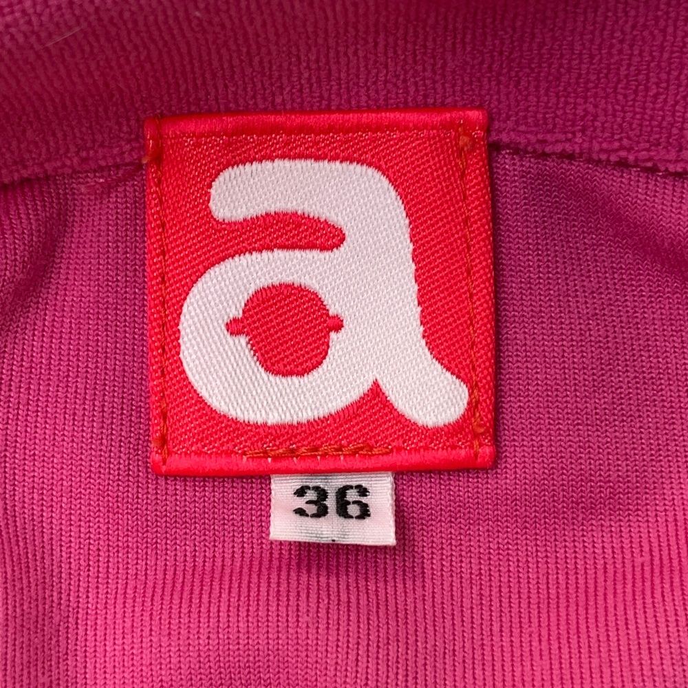 サイズ：36 ARCHIVIO アルチビオ 半袖ポロシャツ ワッペン ピンク系