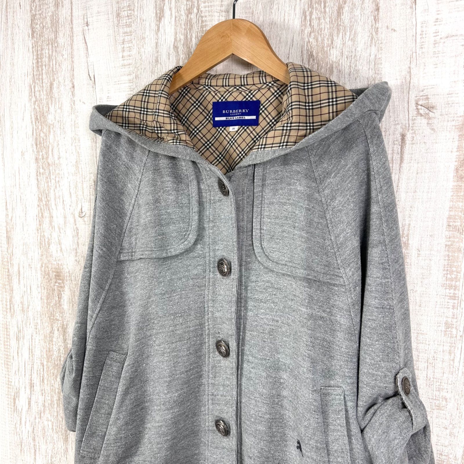 BURBERRY BLUE LABEL バーバリーブルーレーベル ホースロゴ刺繡 ノバ 
