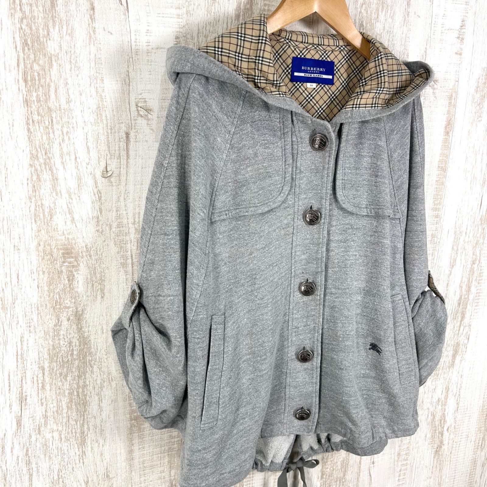 BURBERRY BLUE LABEL バーバリーブルーレーベル ホースロゴ刺繡 ノバ 