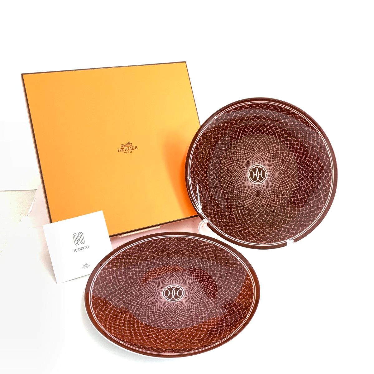 HERMES エルメス プレート/Hデコ アッシュデコ 21cm/2枚セット