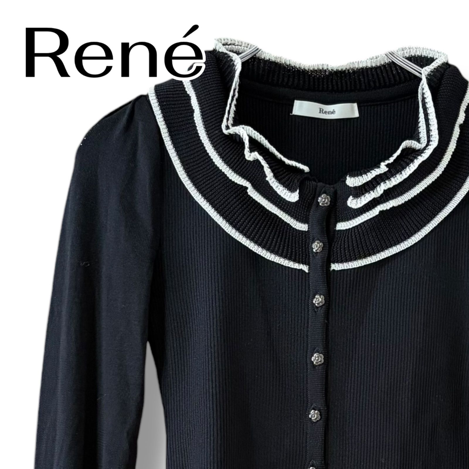 René ルネ ブラック レディース トップス カーディガン ボレロ 長袖