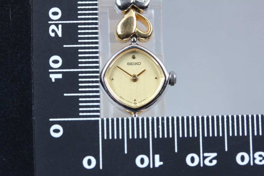 稼働品】SEIKO ティセ 1E20-5280 クオーツ レディース (1994年製