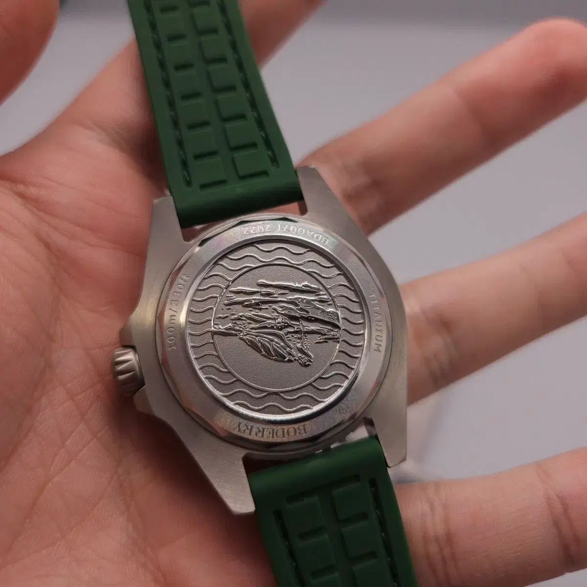ボーダーLEE氏タートルダイバー時計