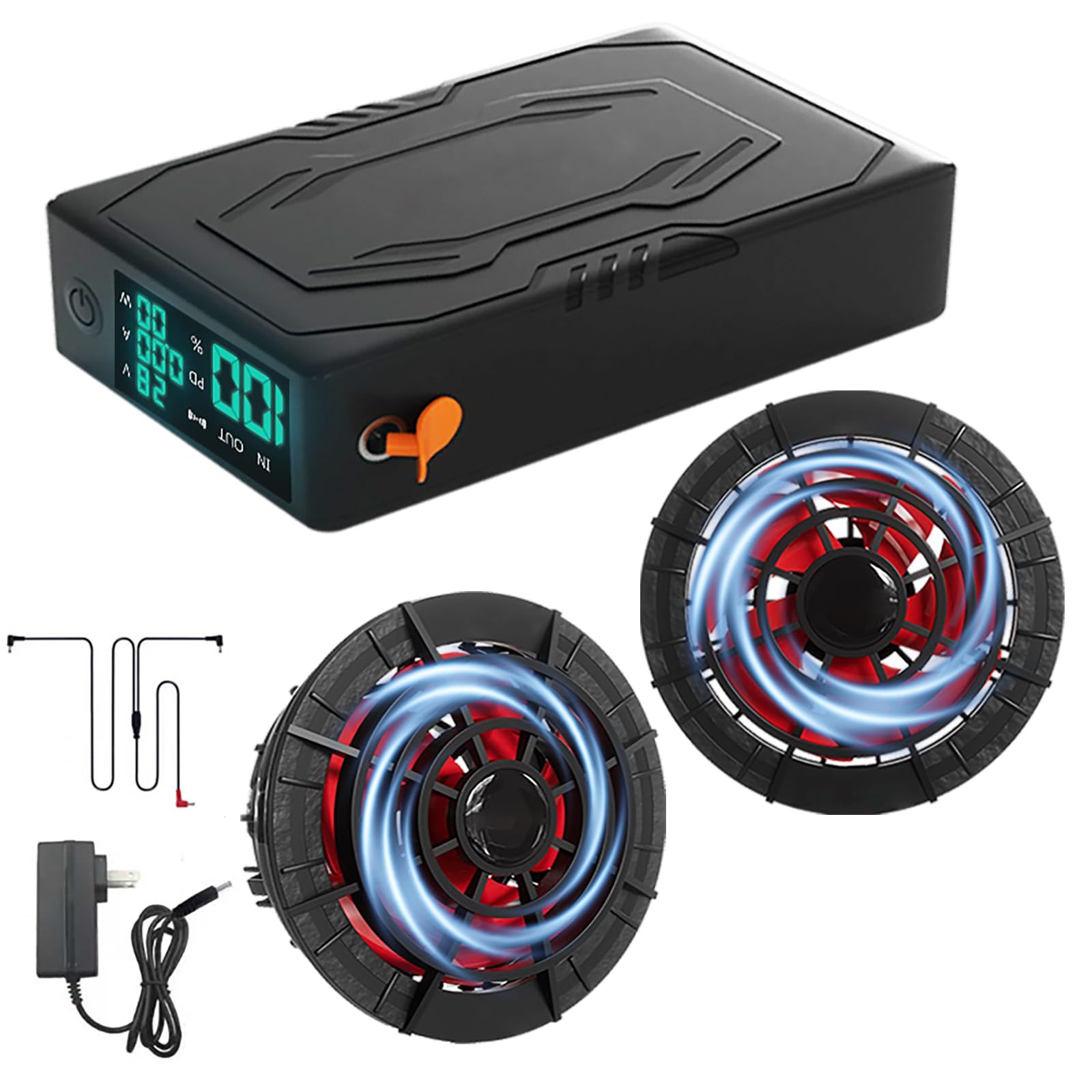 空調作業服 ファンバッテリーセット【2025最新＆40000mAh大容量&28V