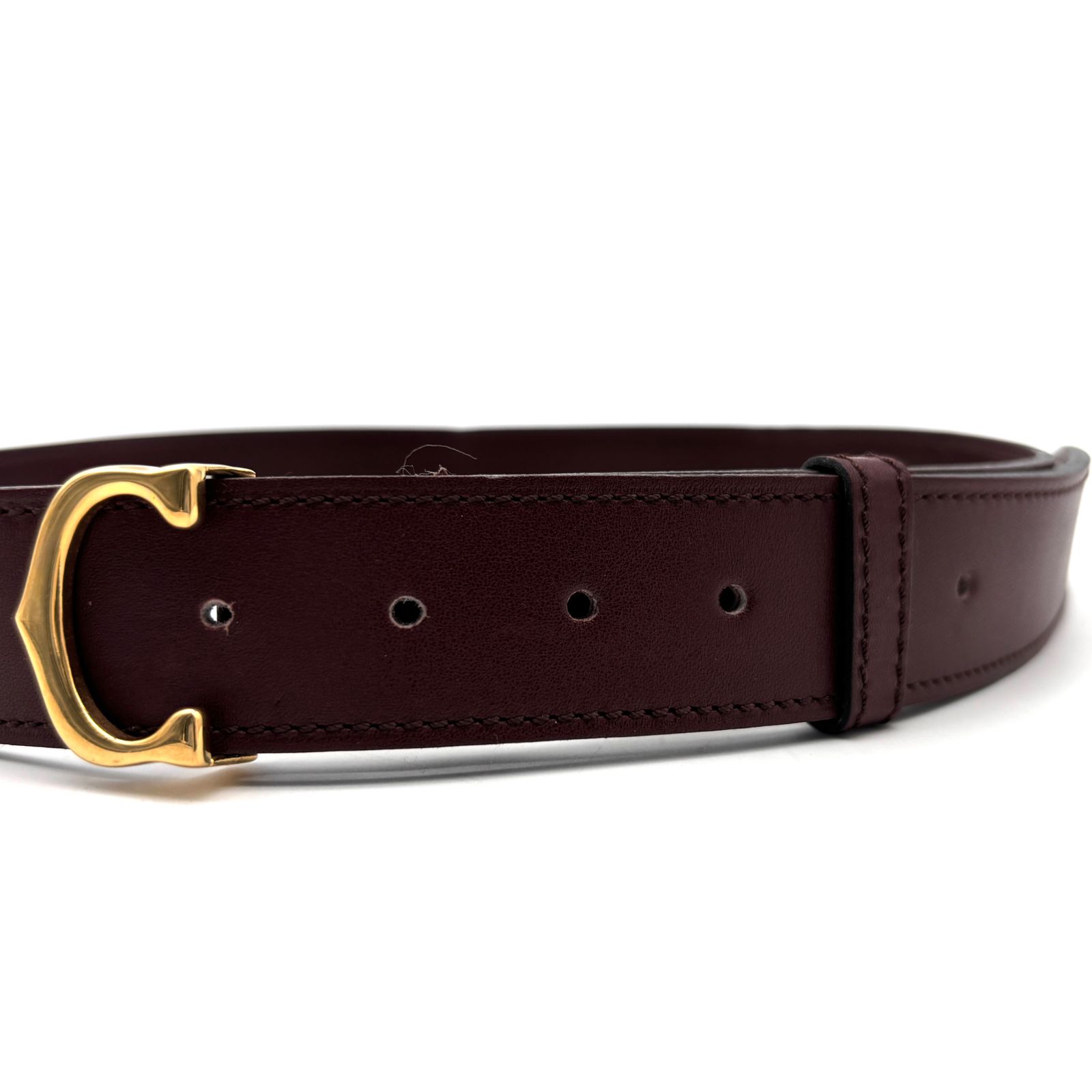 極美品・正規品 Cartier カルティエ ベルト C ドゥ ゴールド金具