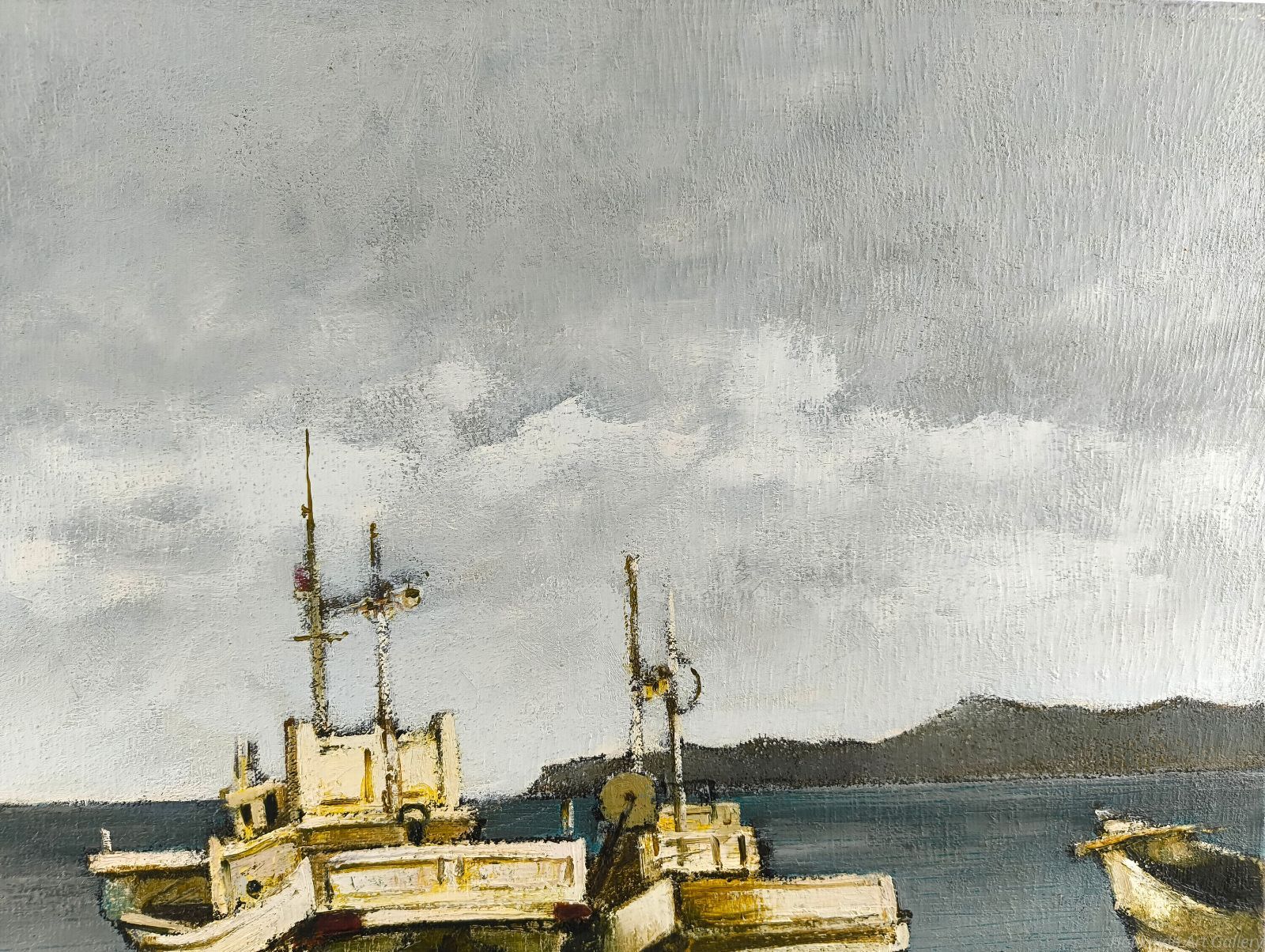 生田信行 「冬の浜 江差」 油絵・油彩画 絵画 - メルカリ