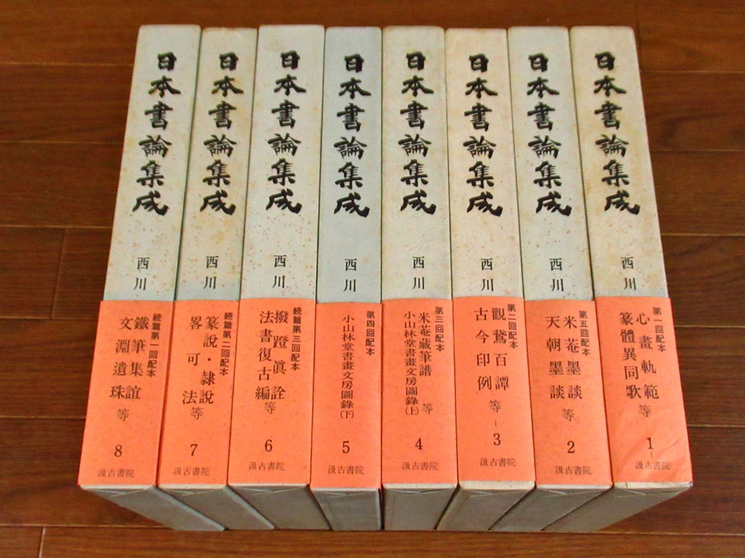 日本書論集成 西川寧編 函入り 全8巻 汲古書院 - メルカリ