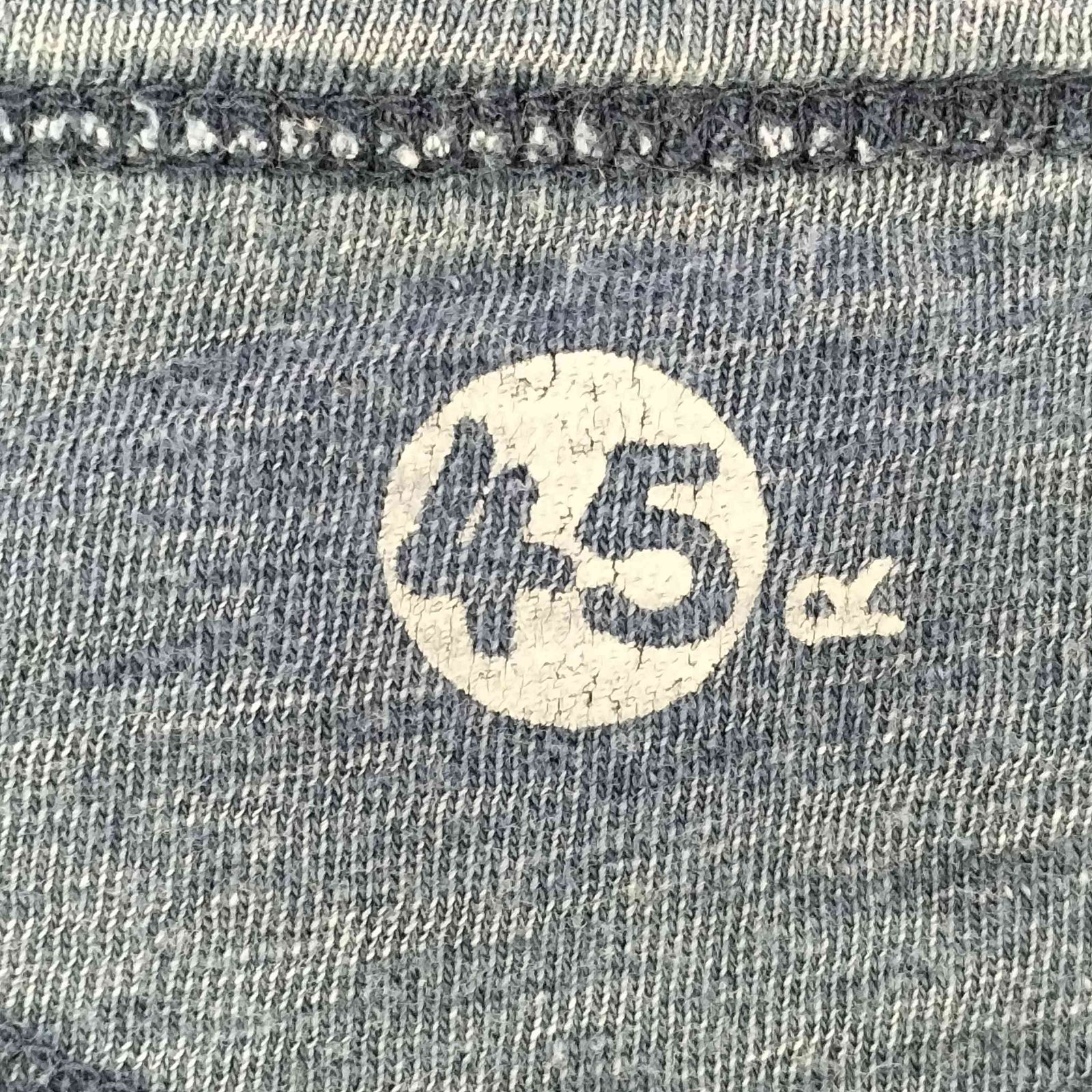 フォーティーファイブアール 45R 藍染め インディゴ S/S クルーネック