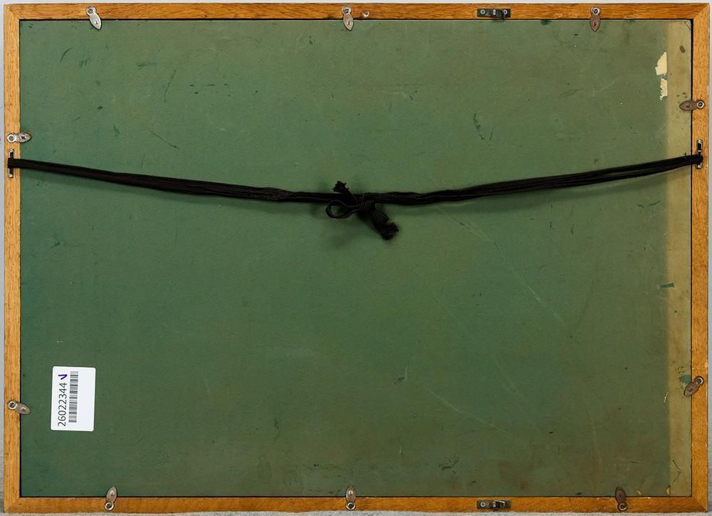 真作】【WISH】樋口治平「薄暮」油彩 8号 ◇薄暮に包まれた静かな港 〇