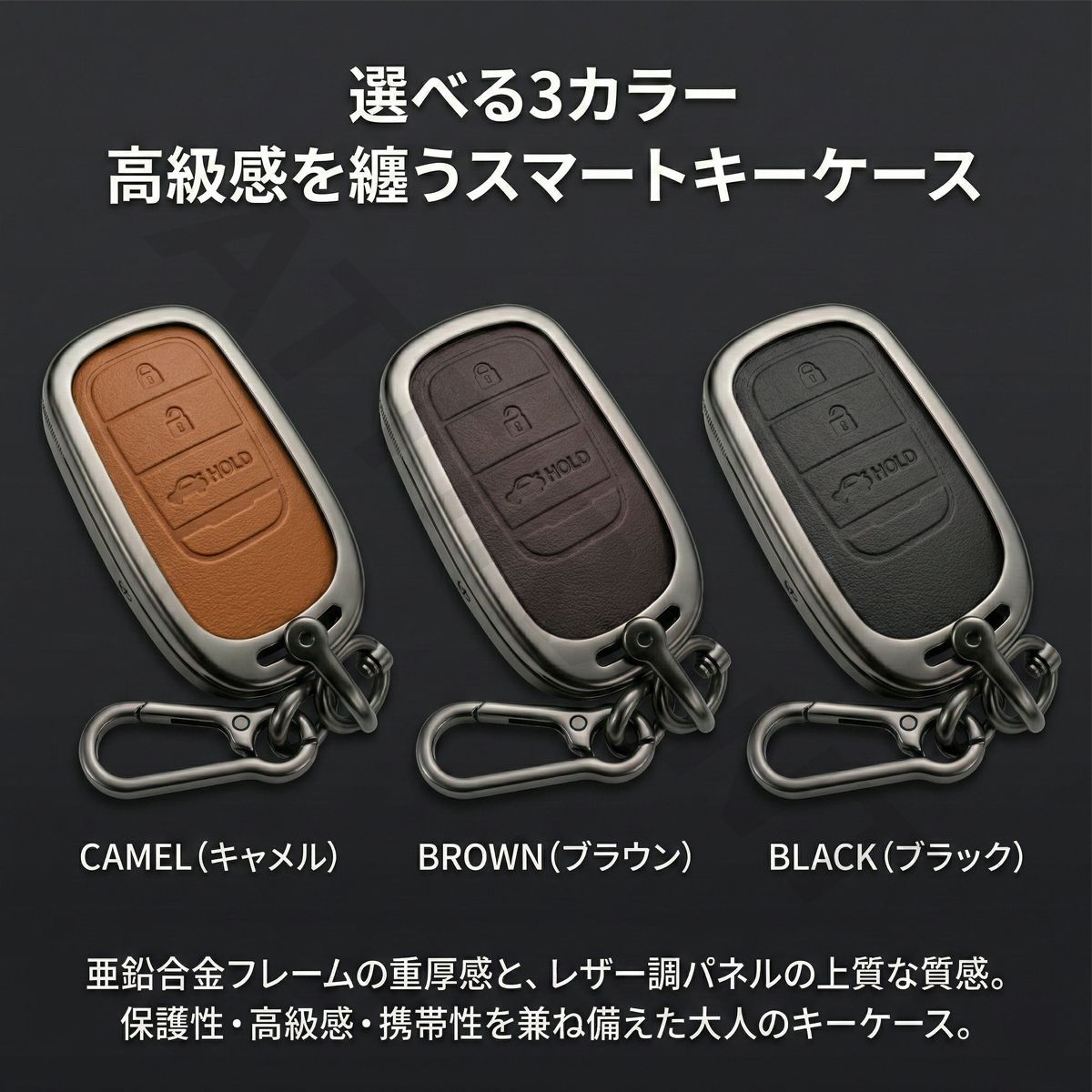 ZR-V RZ スマートキーケース キーケース 亜鉛合金 PVC レザー 高品質