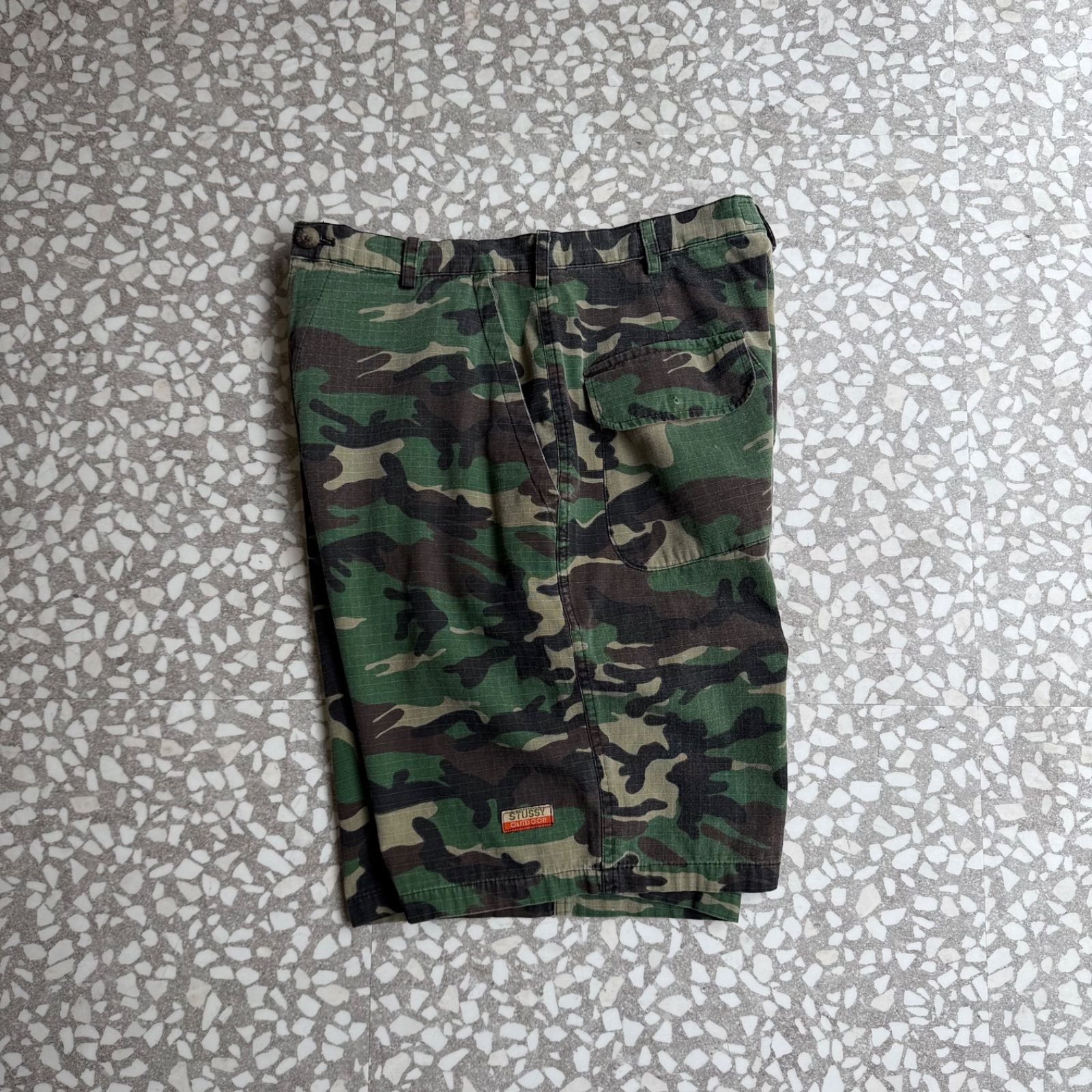 STUSSY / 90's usa製 camo short size 32 オールドステューシー