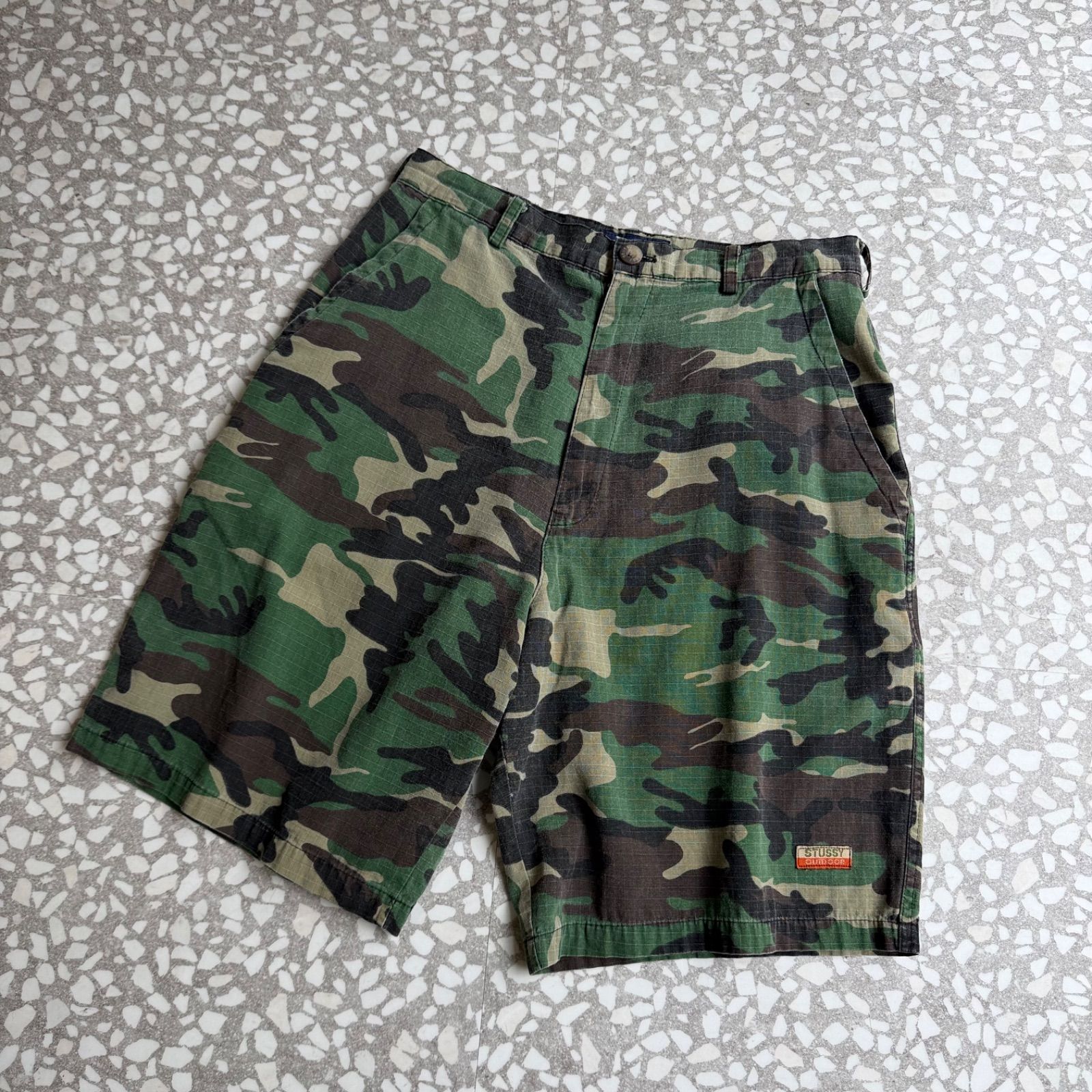 STUSSY / 90's usa製 camo short size 32 オールドステューシー