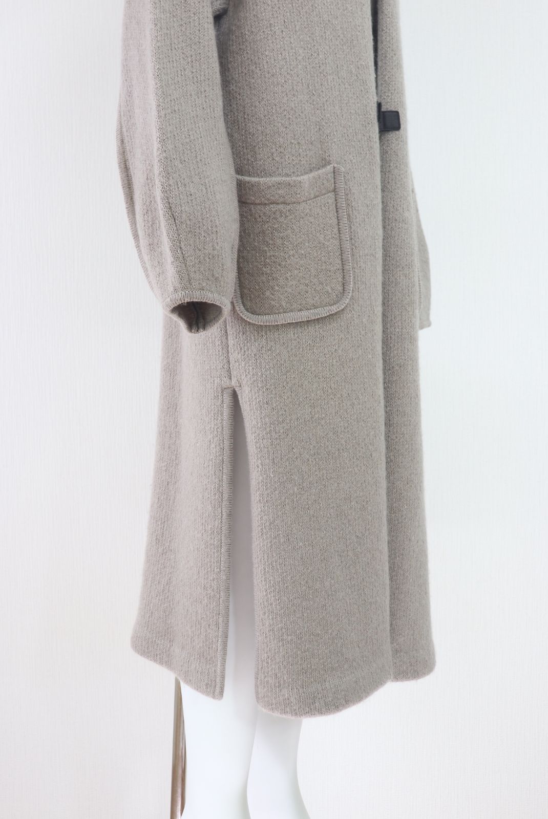 FOXEY ウールモヘヤニットコート ロングカーディガン 39196 ベージュ