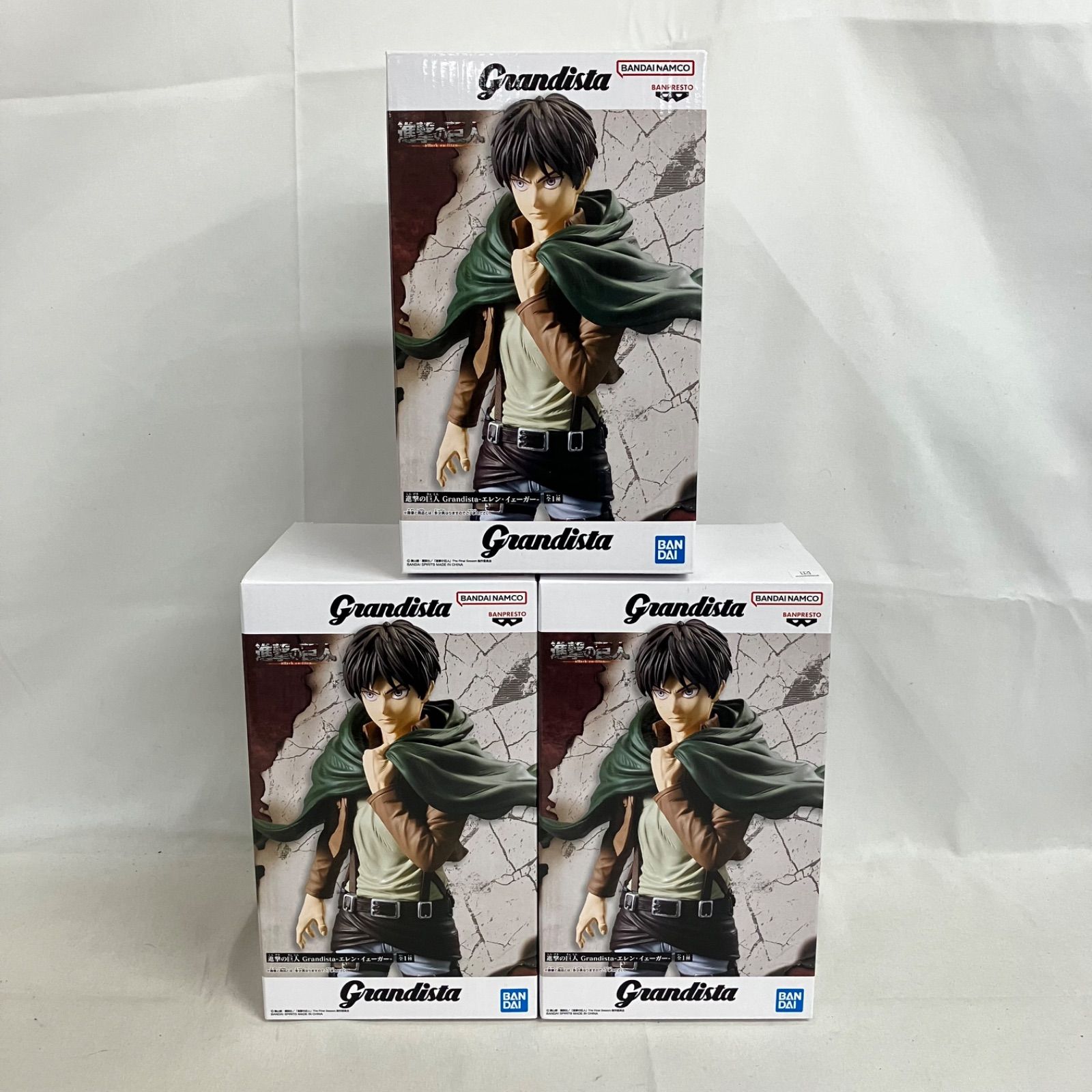 未開封 進撃の巨人 Grandista エレン・イェーガー 3個セット SF3195