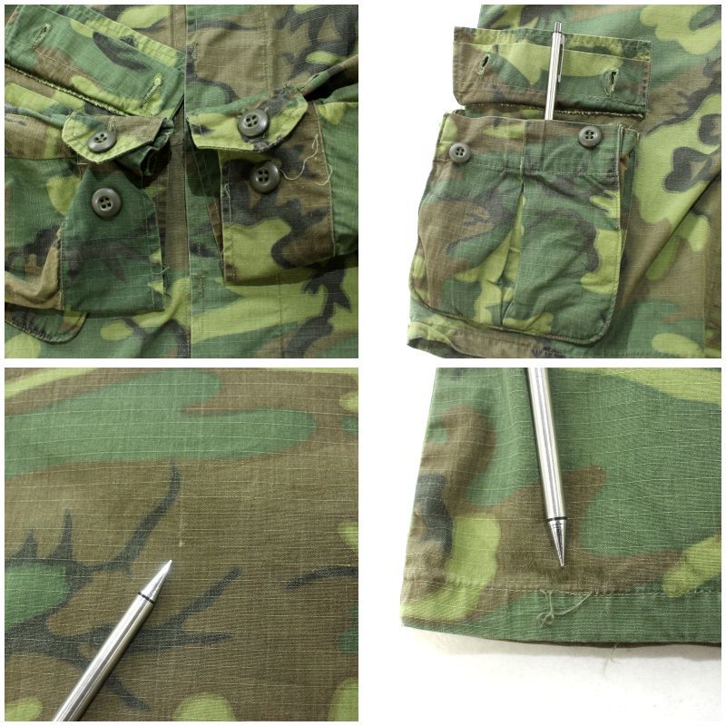 60s USA製 vintage U.S.ARMY グリーンリーフカモ ジャングル
