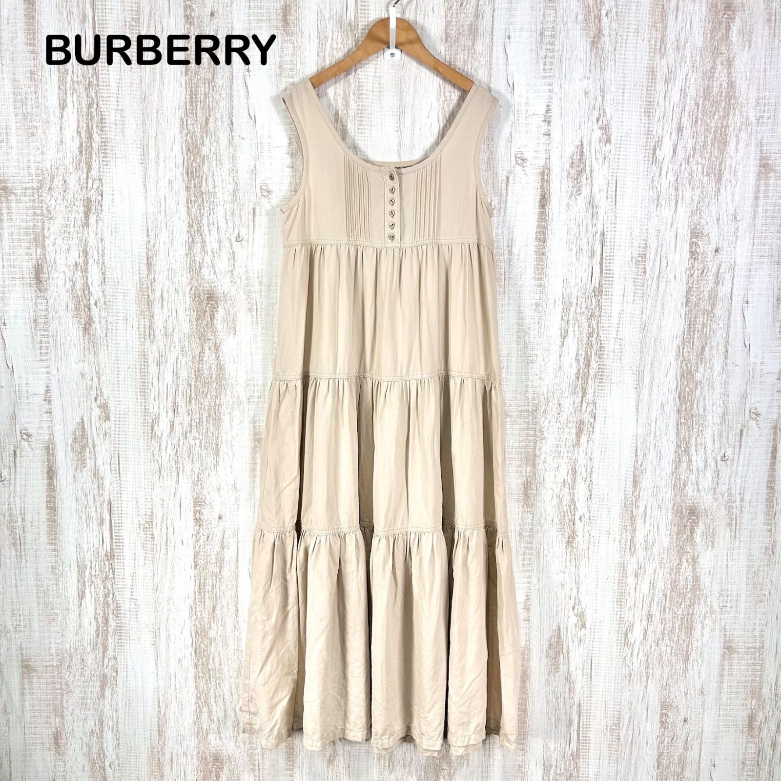 BURBERRY BLUE LABEL バーバリーブルーレーベル リネン ノースリーブ 