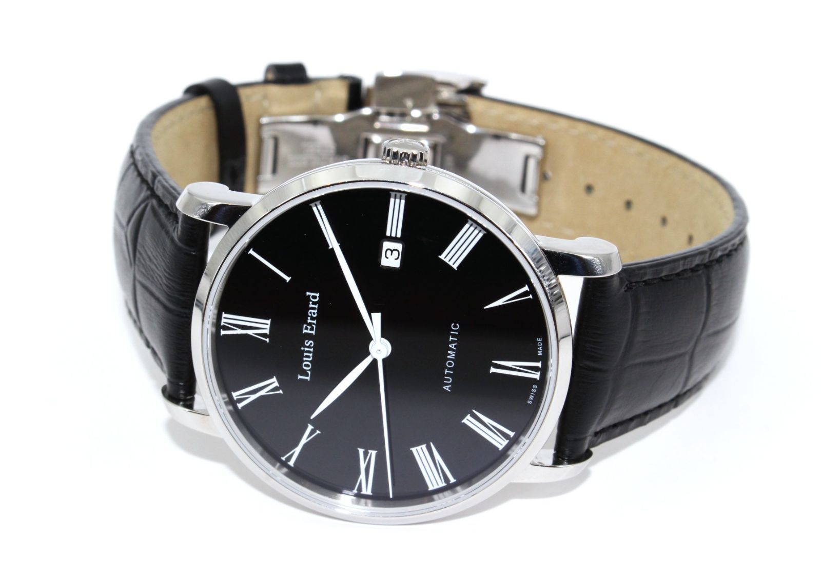  VRW-1648 時計 LOUIS ERARD ルイ エラール LE68233AA02.BDC29 エクセレンス BK文字盤 メンズ 自動巻き 稼働品 セレモニー 自動巻き時計 腕時計(アナログ)