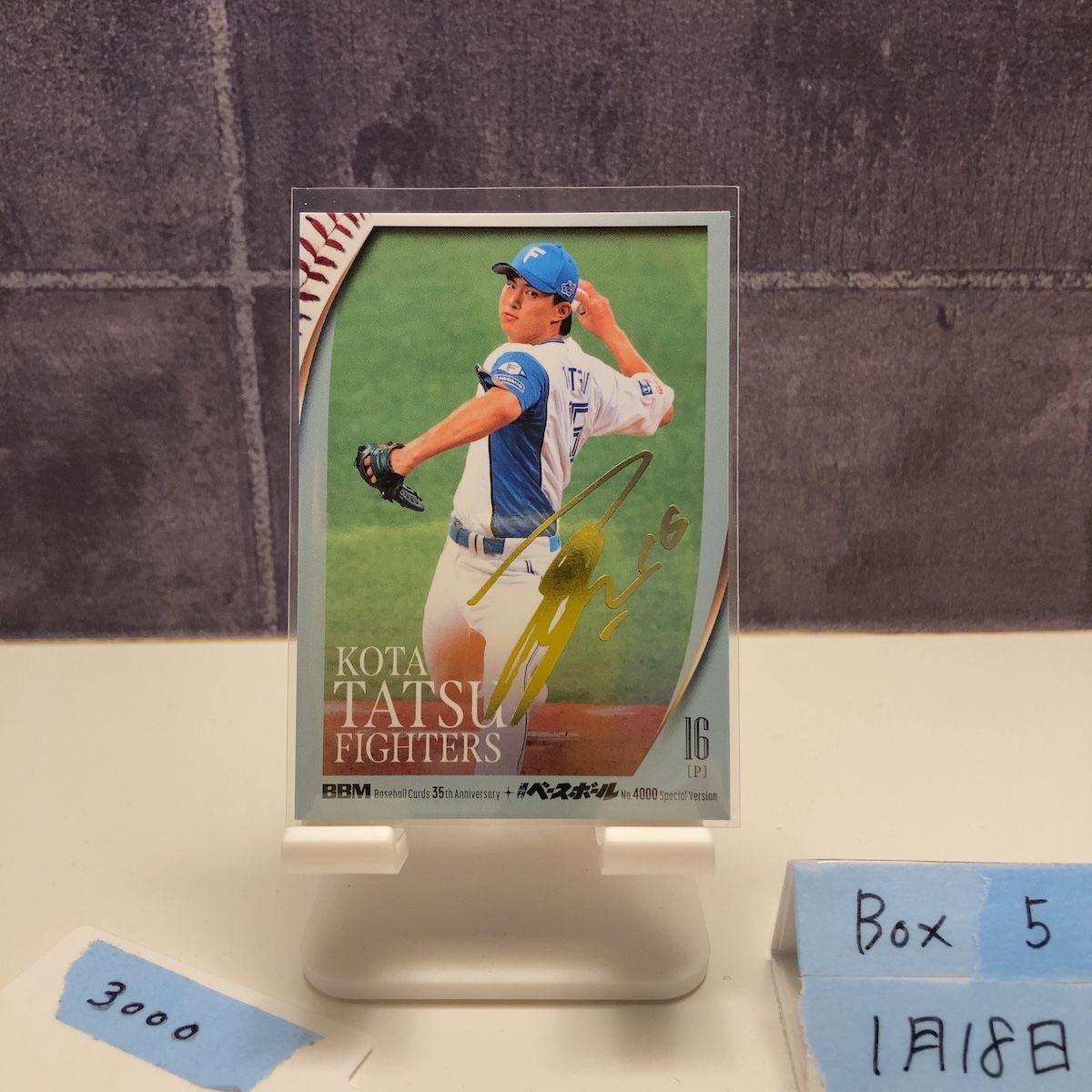 2025 BBM 達孝太 033/100 金箔サイン 北海道日本ハムファイターズ 35th