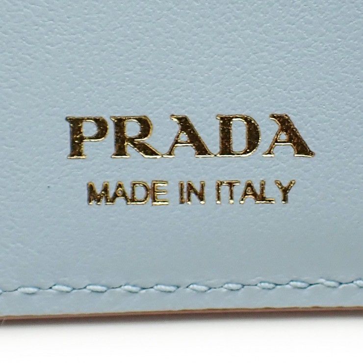 未使用品 PRADA プラダ サフィアーノタブ 二つ折り財布 1MV204