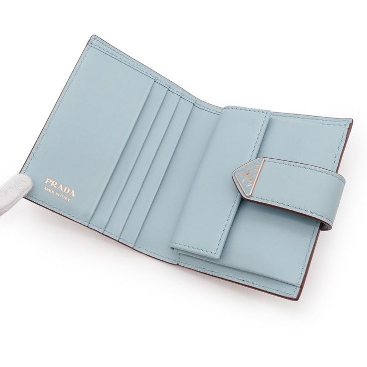 未使用品 PRADA プラダ サフィアーノタブ 二つ折り財布 1MV204