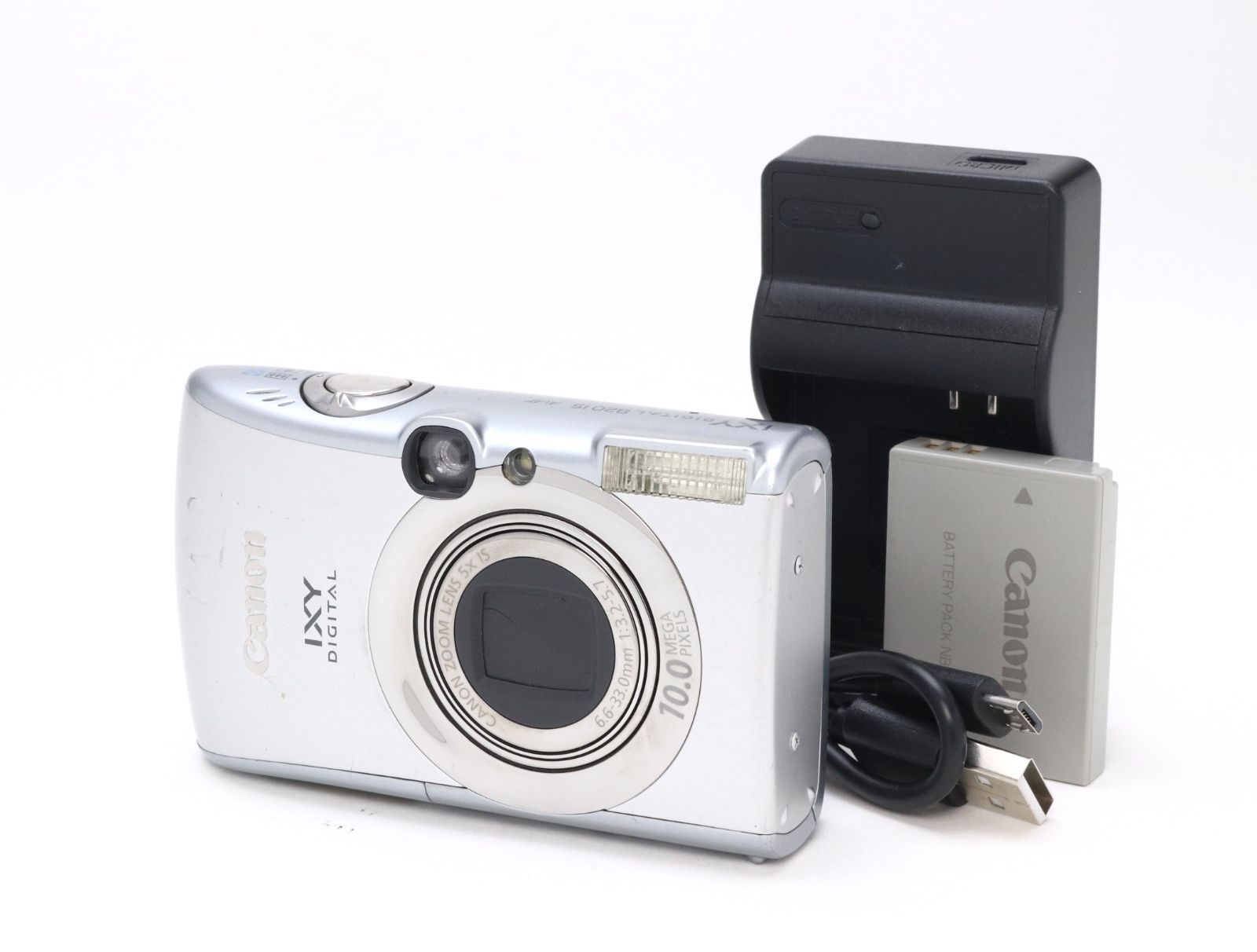 B+ (並品) Canon キヤノン IXY DIGITAL 820 IS シルバー 初期不良返品