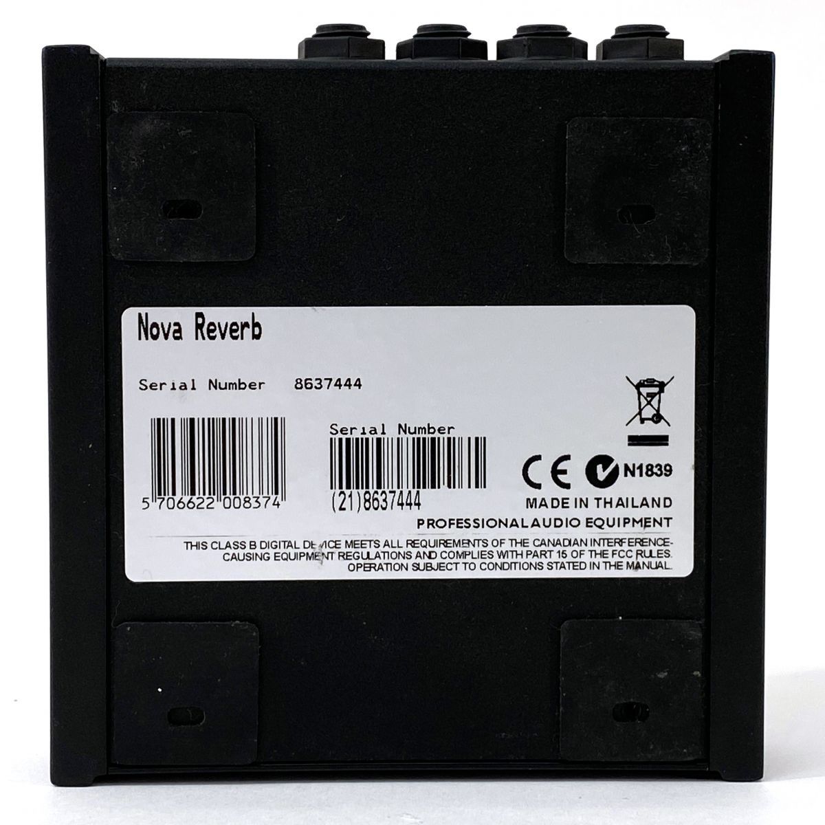 tc electronic ティーシーエレクトロニック NR-1 NOVA REVERB ギター用