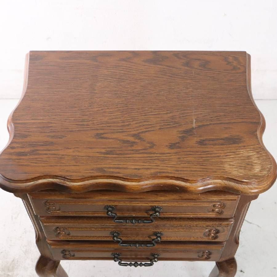 三越家具 ブルージュ オーク材 サイドチェスト サイドテーブル ナイト