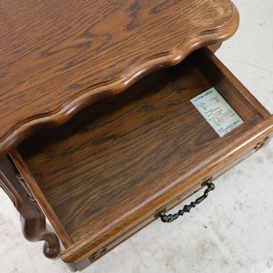 三越家具 ブルージュ オーク材 サイドチェスト サイドテーブル ナイト