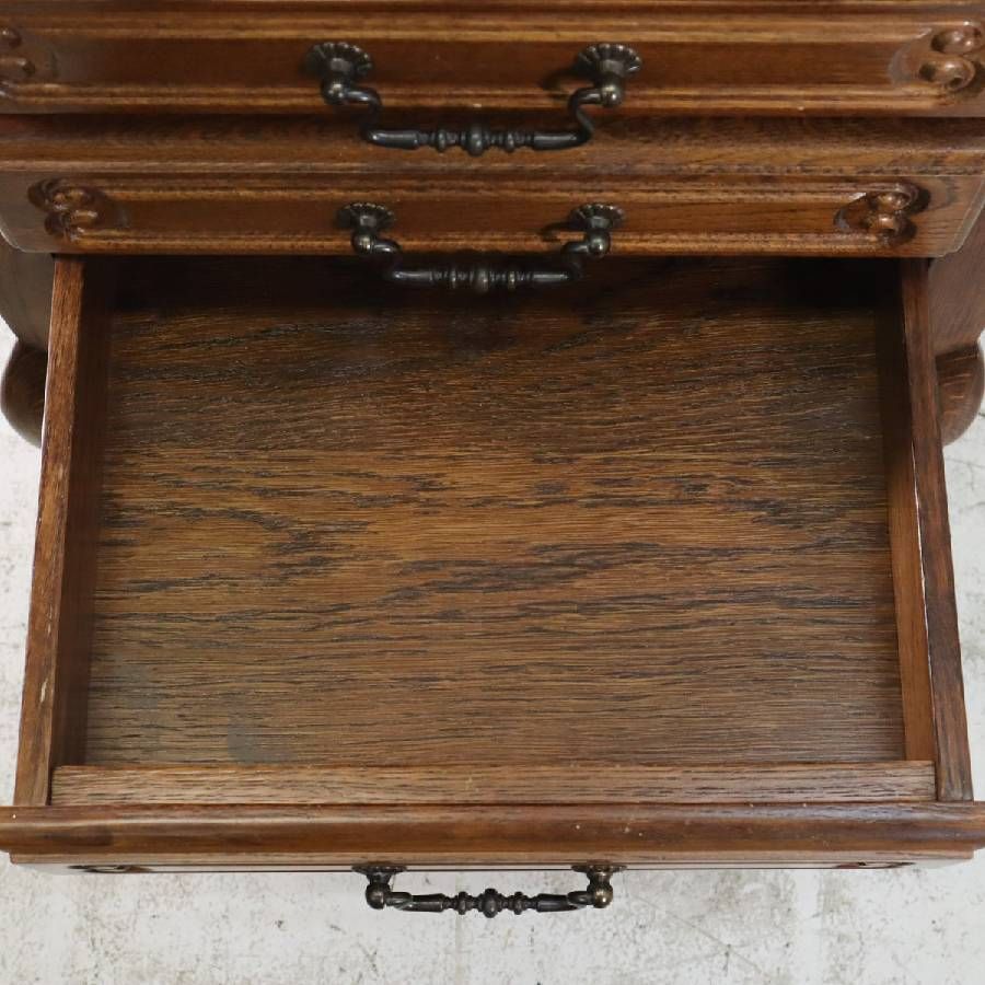 三越家具 ブルージュ オーク材 サイドチェスト サイドテーブル ナイト