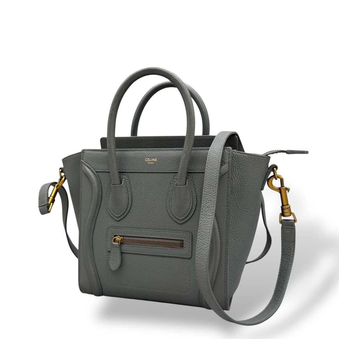 美品/新型 CELINE セリーヌ ラゲージ ナノショッパー ハンドバッグ