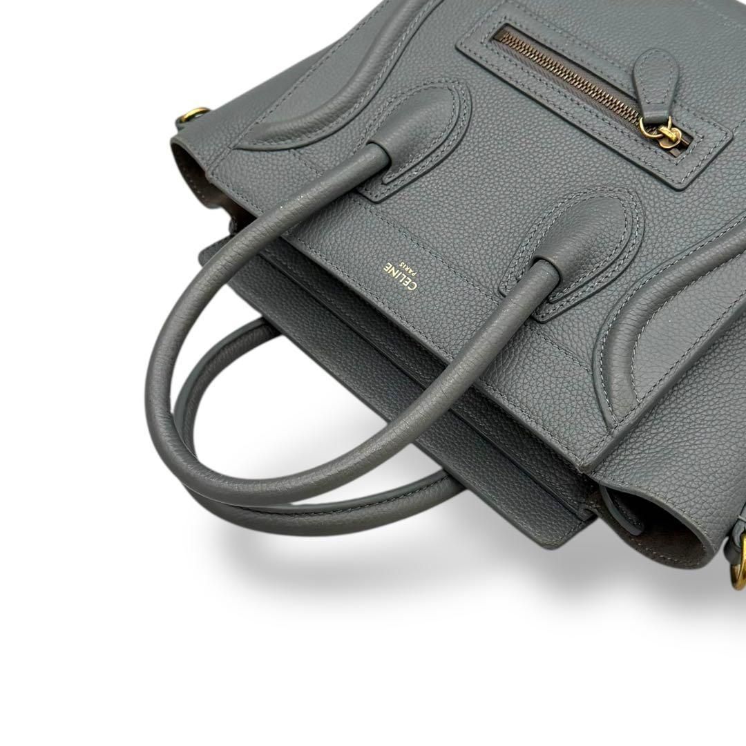 美品/新型 CELINE セリーヌ ラゲージ ナノショッパー ハンドバッグ