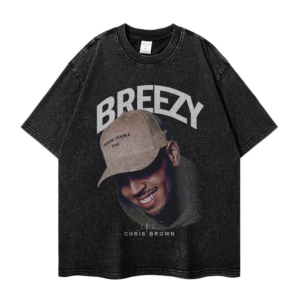 Chris Brown クリス・ブラウン Tシャツ ヴィンテージ加工 Tシャツ 半袖