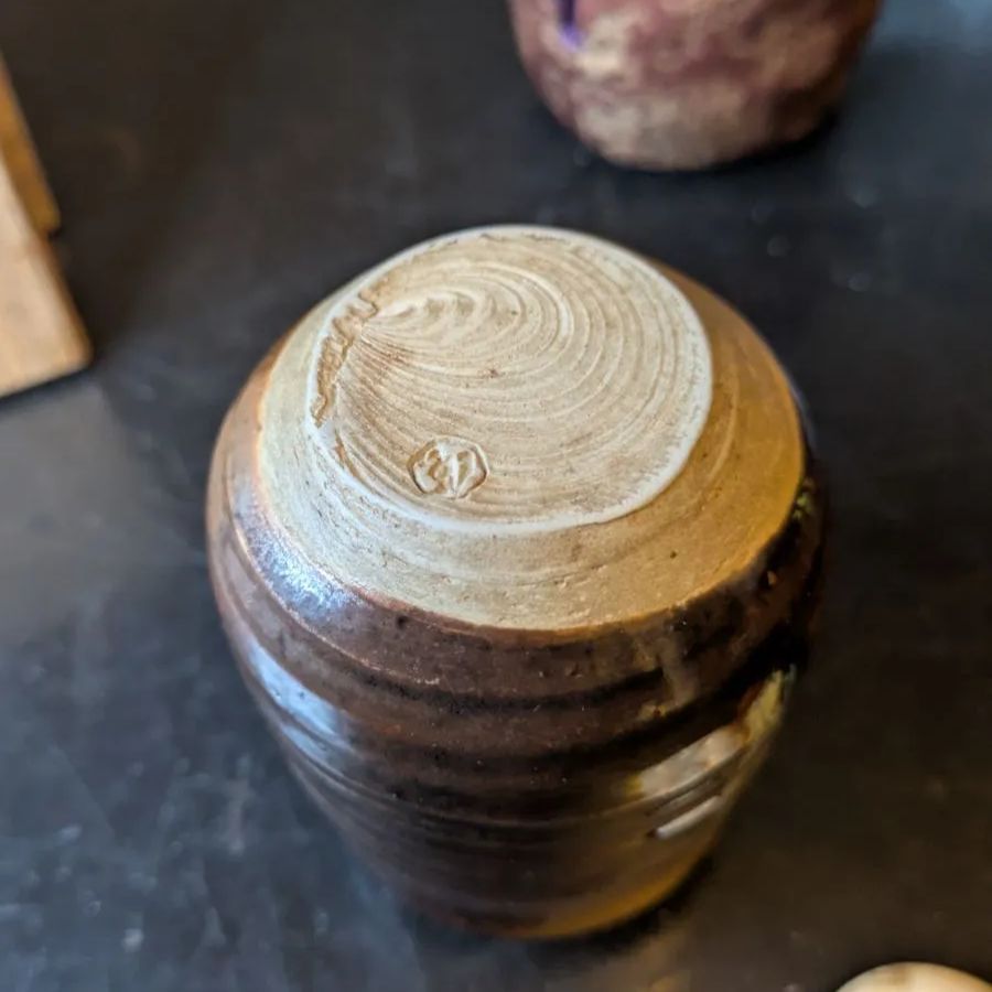 肩衝茶入 茶道具 桶谷定一 茶入 骨董品 共箱 - メルカリ