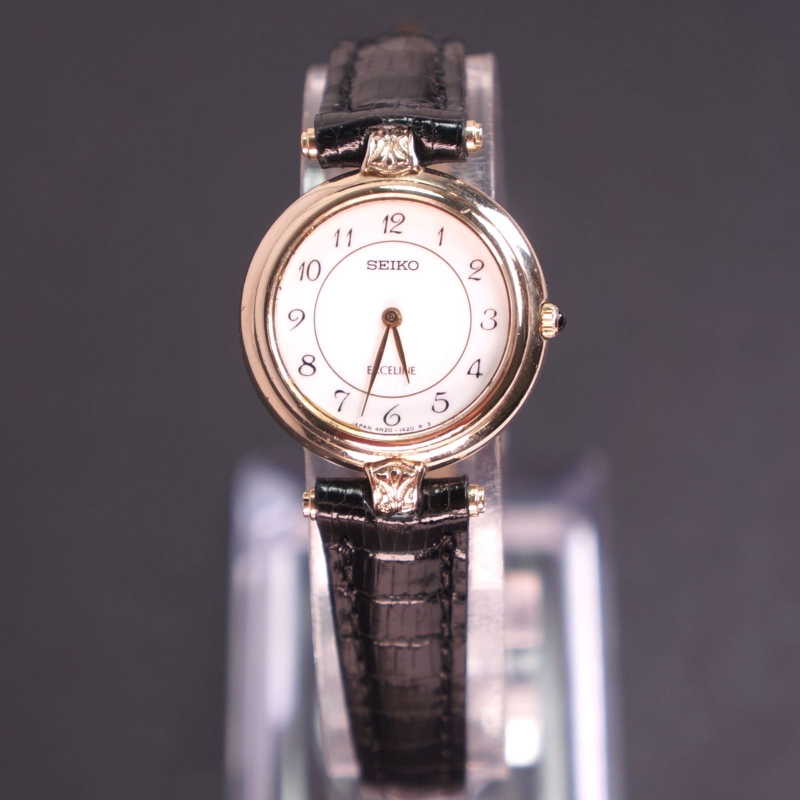 稼働品】SEIKO EXCELINE ASGP アンティーク レディース腕時計 新品