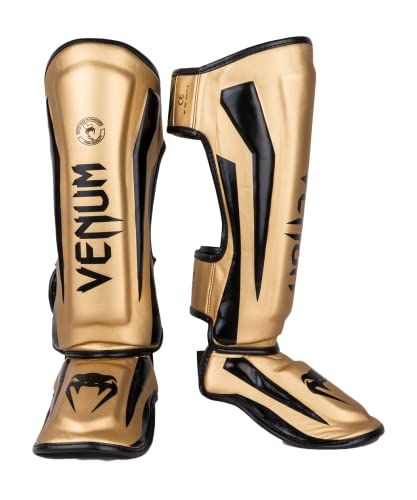 新品 VENUM レッグガード ELITE SHIN GUARDS （ゴールド×ブラック