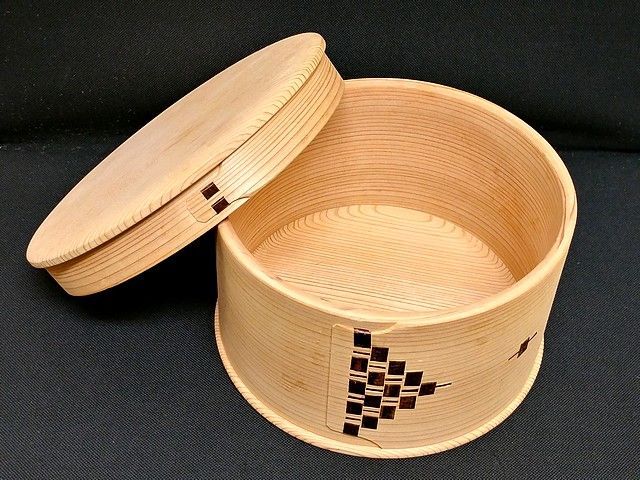 柴田慶信商店 慶信作 おひつ 御櫃 3合用 秋田杉の曲げわっぱ 天然杉