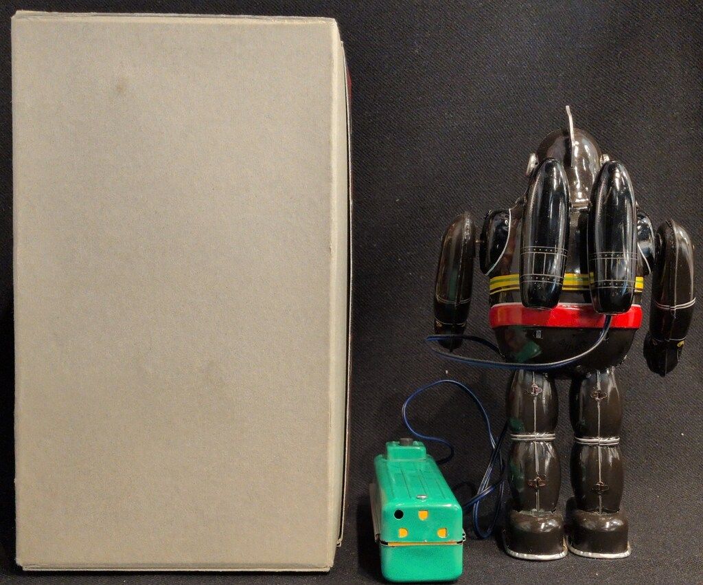 ビリケン商会 電動リモコンブリキ 鉄人28号 ブラウン ソフビ製操縦機