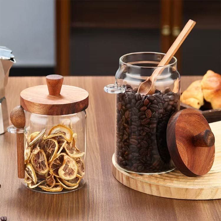 北欧 耐熱ガラス セット 保存容器 500ml 600ml 800ml 砂糖