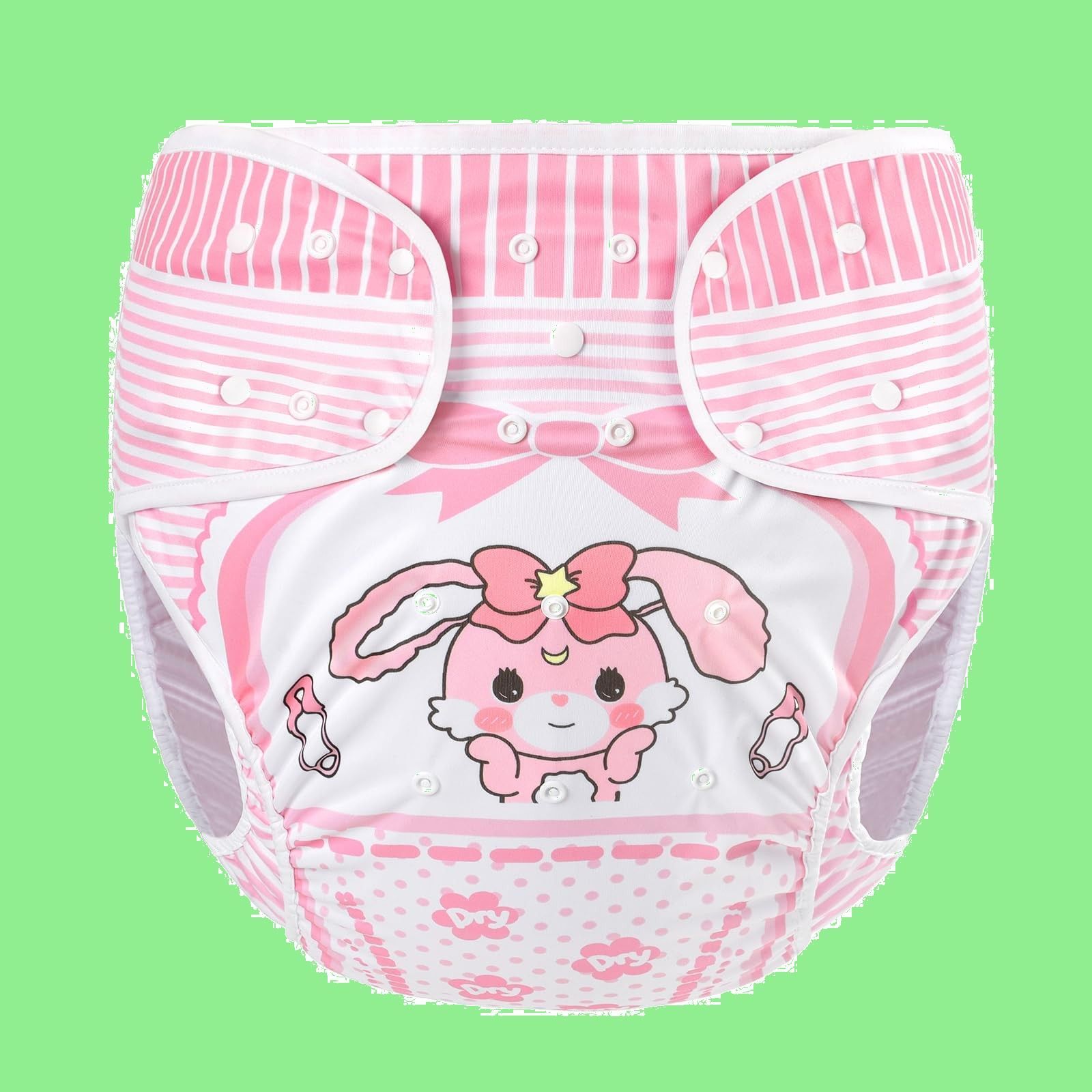 LittleForBig大人用布おむつカバー 可愛い絵柄【ベビーうさぎ】調節