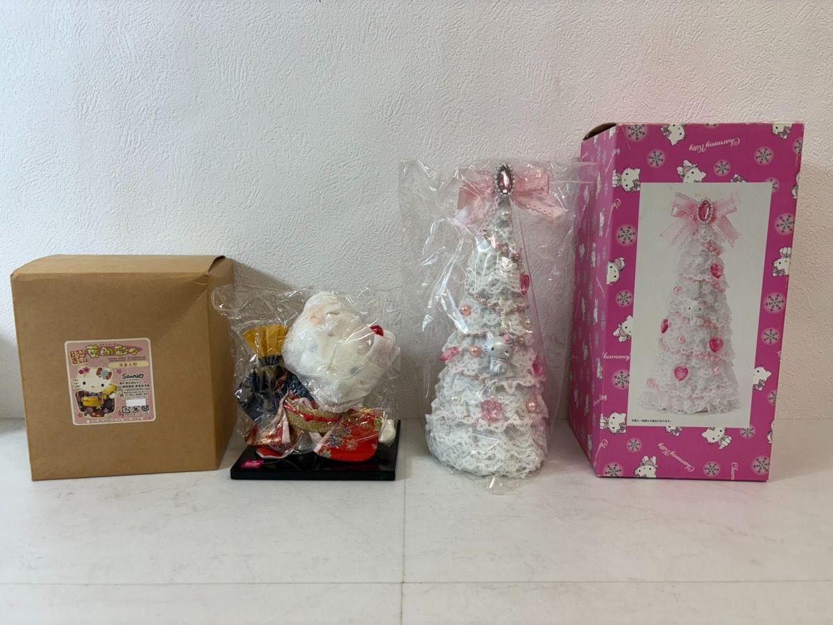 13453-014☆未使用品♪サンリオ ハローキティ クリスマスツリー＆和風