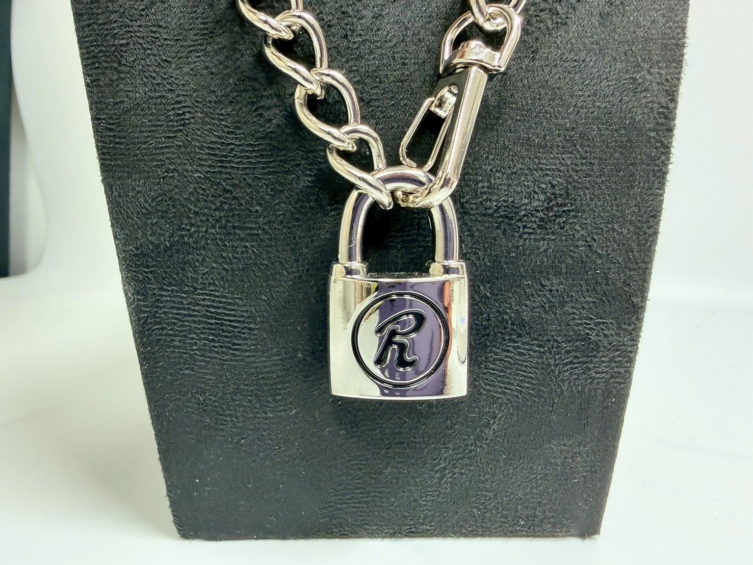 SEXPOT】南京錠 チェーンネックレス シルバー パドロック スカル