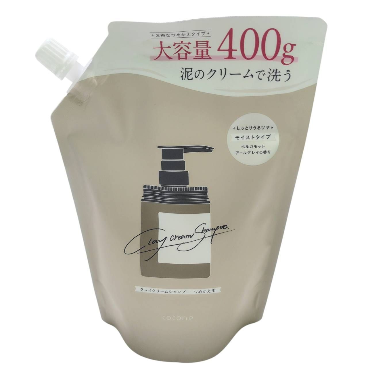 長】cocone ココネ クレイクリームシャンプー しっとりうるツヤ