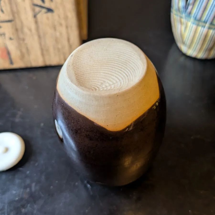 肩衝茶入 茶道具 桶谷定一 茶入 骨董品 共箱 - メルカリ