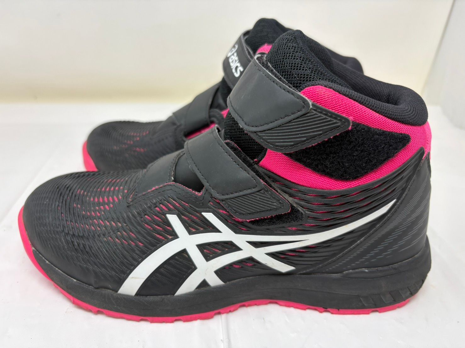 ◇asics アシックス 安全靴 黒×ピンク 26.0cm 1273A062 靴本体のみ