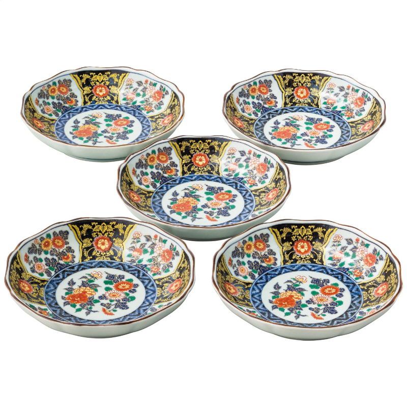 有田焼 染錦金彩紋 八角取皿揃 (618838) - メルカリ